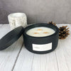 The Smoke Room - Smoked Honey Tonka & Tobacco Wooden Wick (Black) - Cemented -Fall Collection Luxe